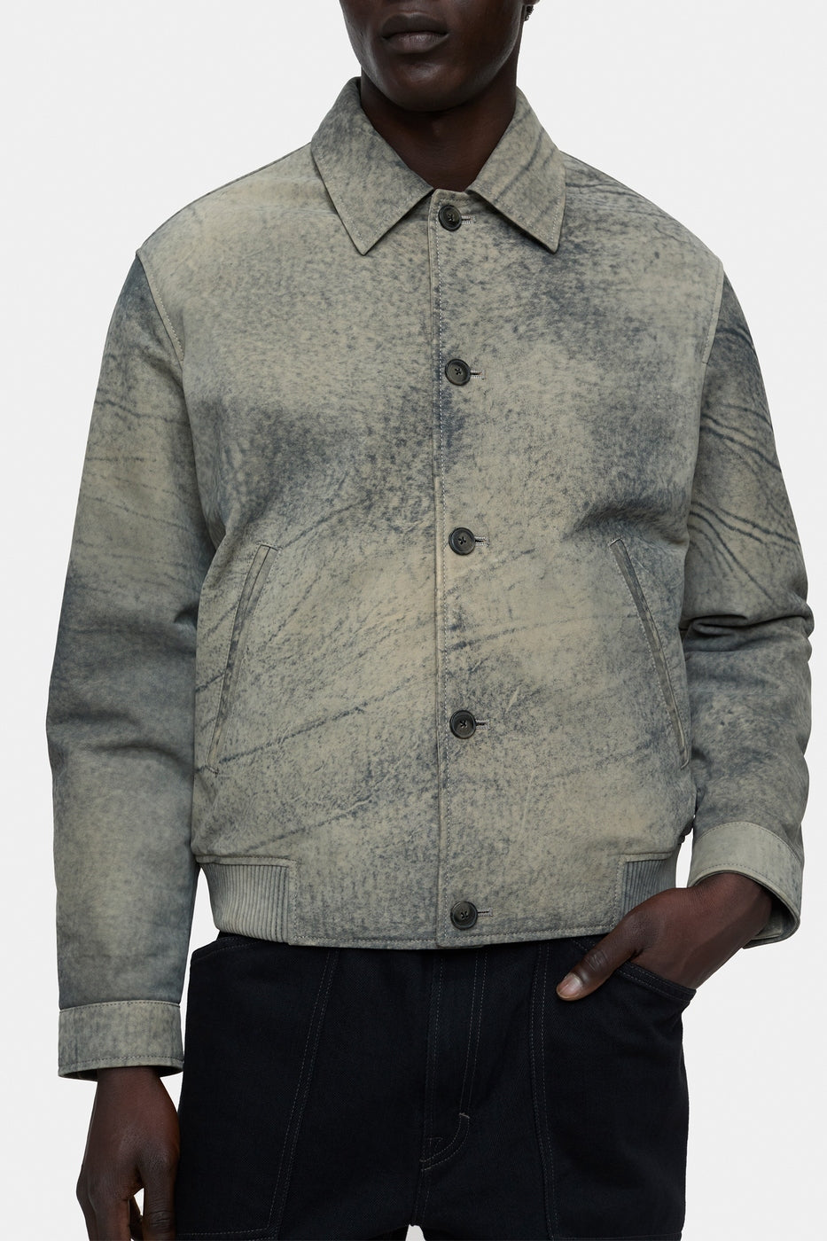 Varsity Blouson - Smokey Blue - Homme