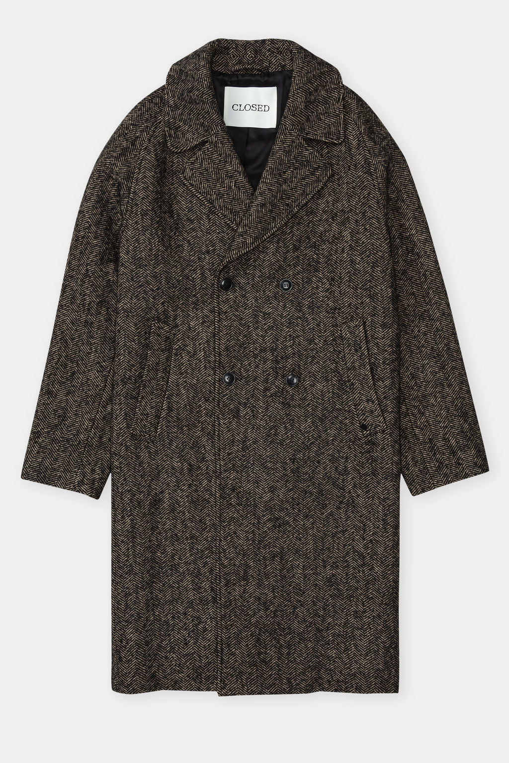 Manteau Croisé - Black - Homme