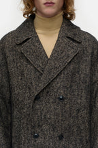 Manteau Croisé - Black - Homme