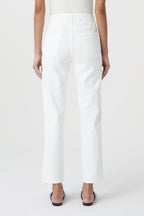 Jeans Pedal Pusher - White - Femme