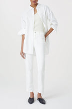 Jeans Pedal Pusher - White - Femme
