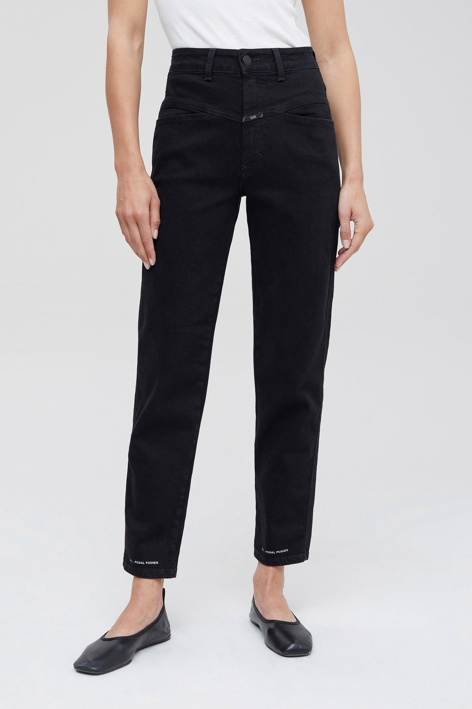 Jeans Pedal Pusher - Black - Femme