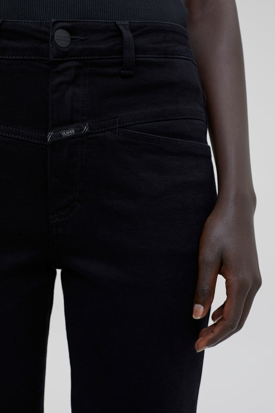 Jeans Pedal Pusher - Black - Femme