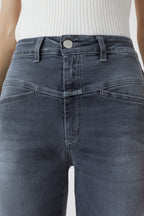 Jeans Pedal Pusher - Mid Grey - Femme