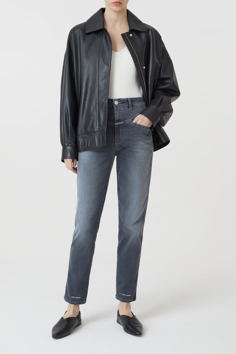 Jeans Pedal Pusher - Mid Grey - Femme
