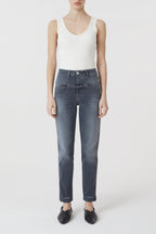 Jeans Pedal Pusher - Mid Grey - Femme