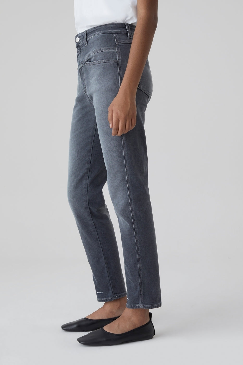 Jeans Pedal Pusher - Mid Grey - Femme