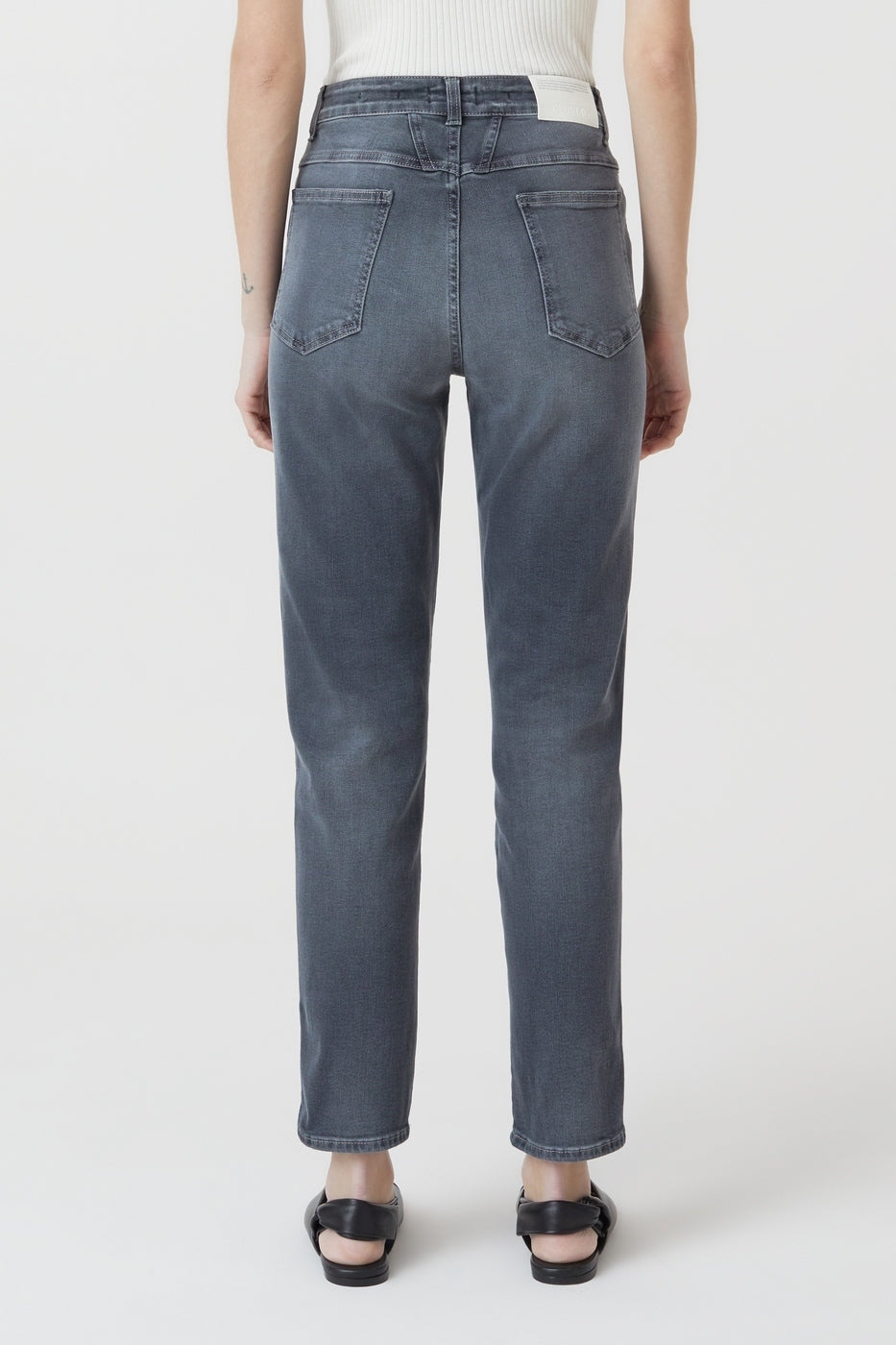 Jeans Pedal Pusher - Mid Grey - Femme
