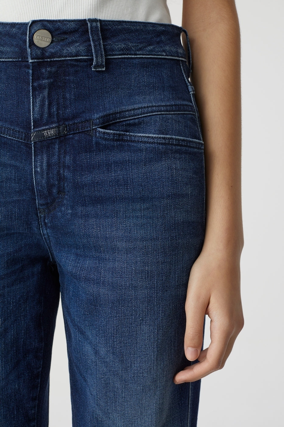 Jeans Pedal Pusher - Dark Blue - Femme