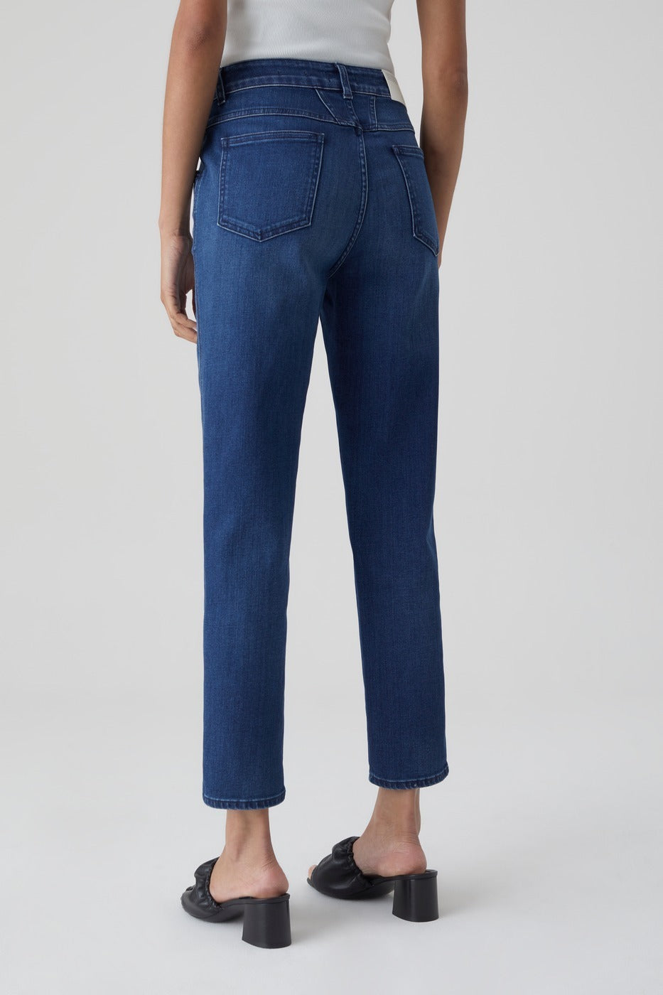 Jeans Pedal Pusher - Dark Blue - Femme