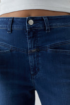 Jeans Pedal Pusher - Dark Blue - Femme