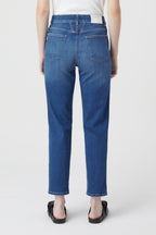 Jeans Pedal Pusher - Dark Blue - Femme