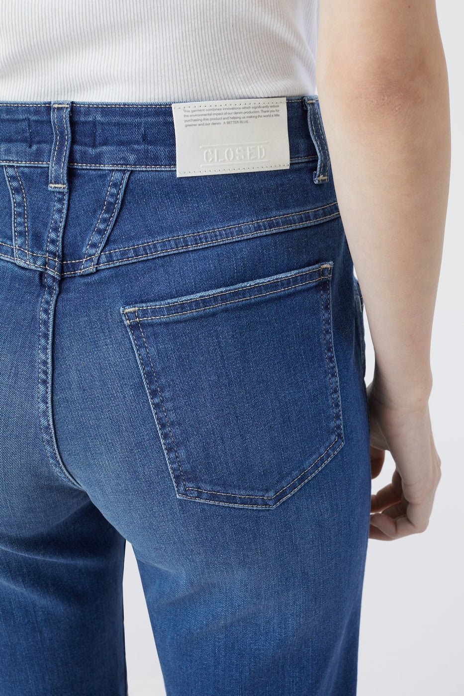 Jeans Pedal Pusher - Dark Blue - Femme