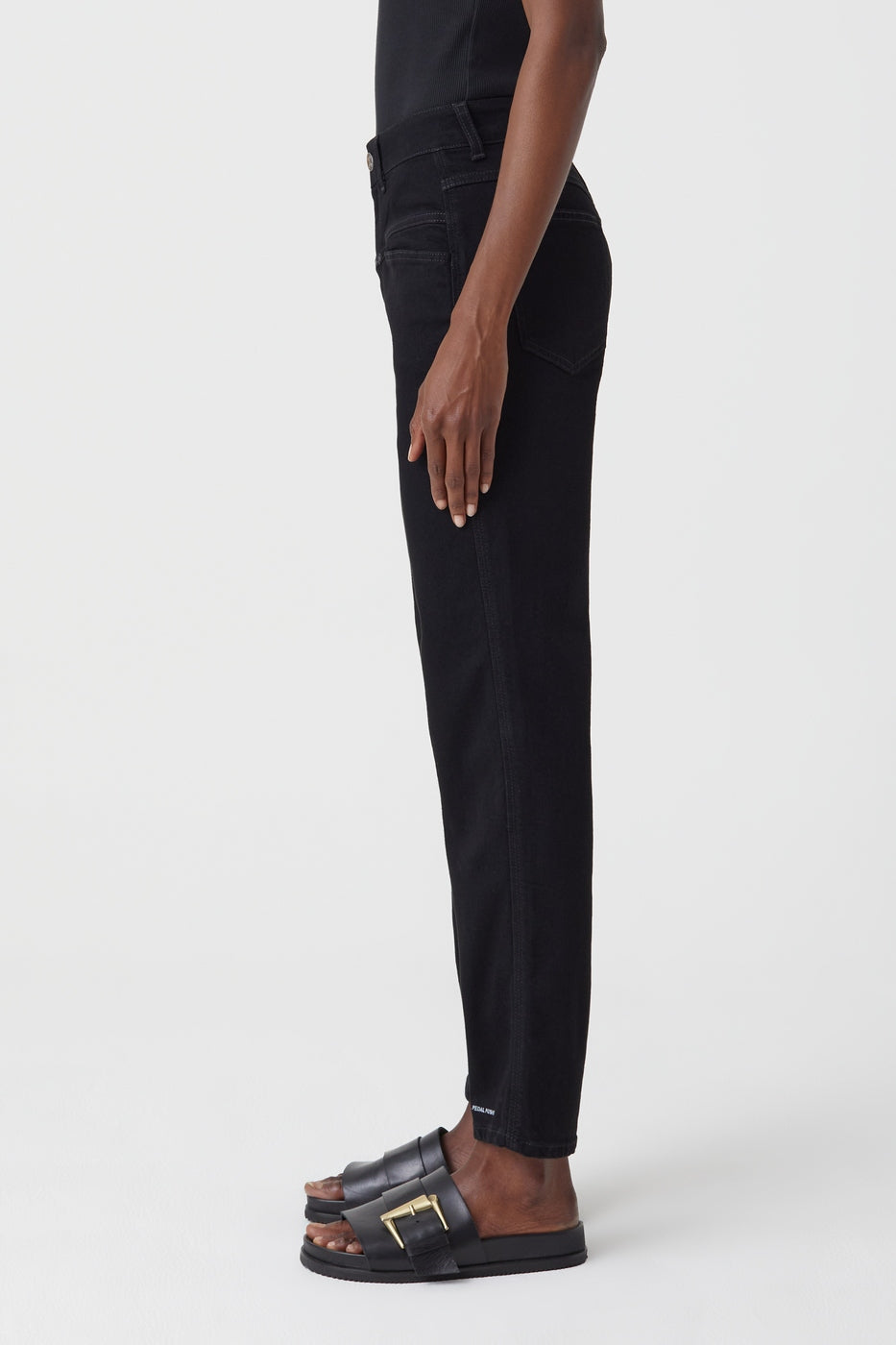 Jeans Pedal Pusher - Black - Femme
