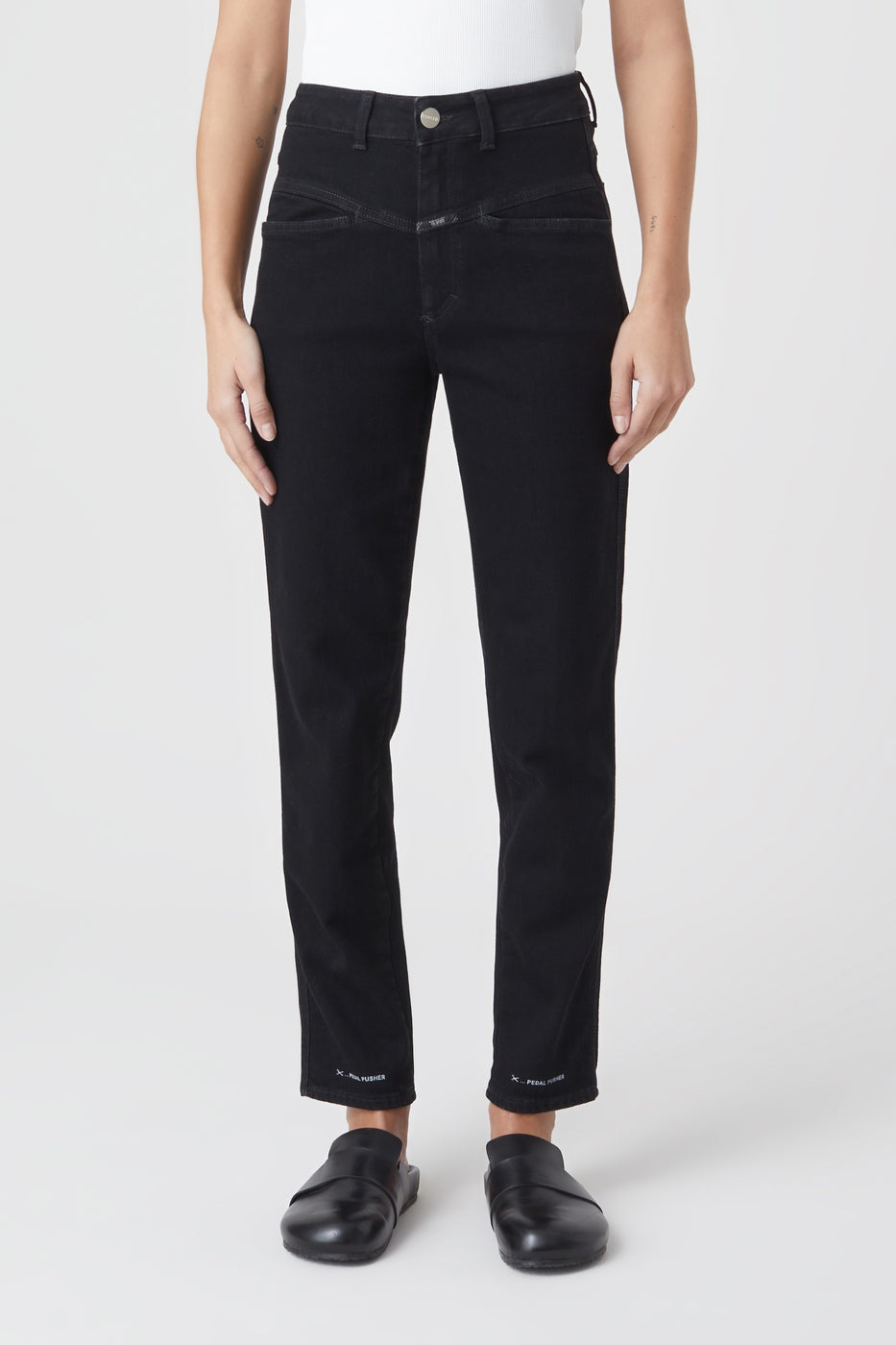 Jeans Pedal Pusher - Black - Femme