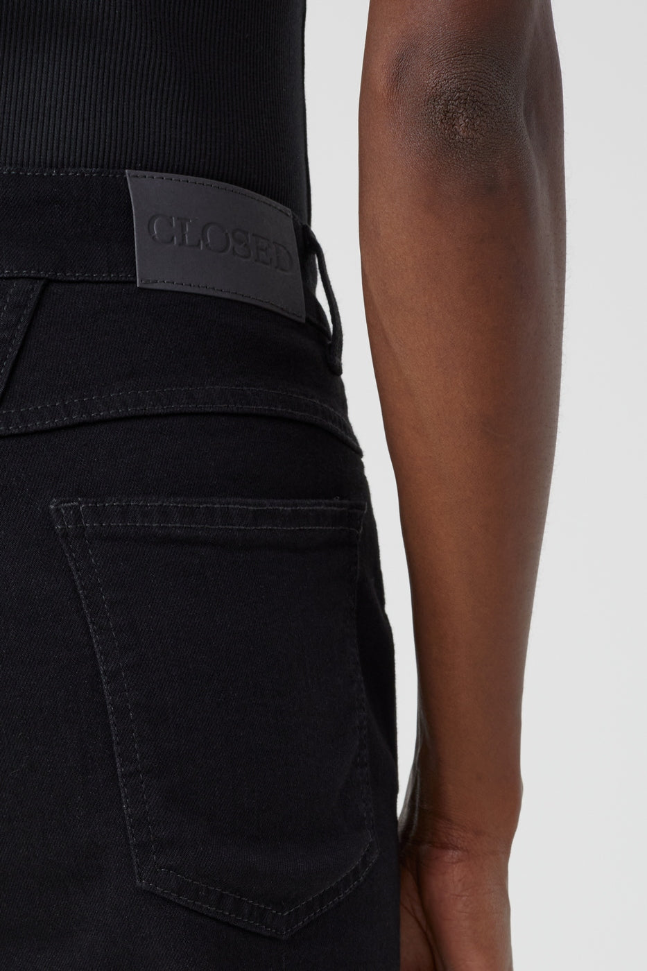 Jeans Pedal Pusher - Black - Femme