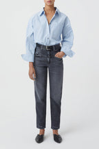 Jeans Pedal Pusher - Dark Grey - Femme