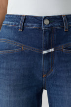Jeans Pedal Pusher - Dark Blue - Femme