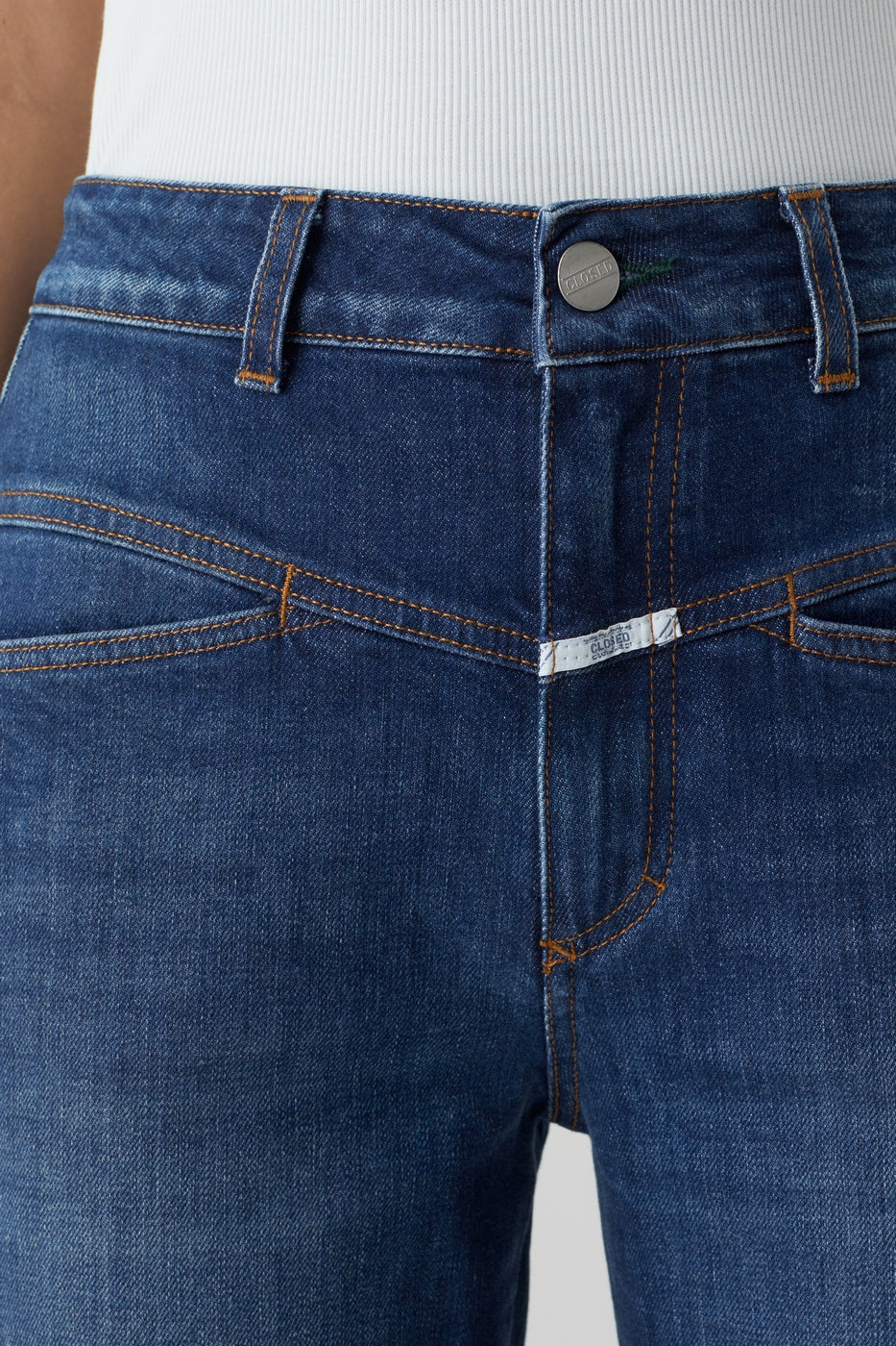 Jeans Pedal Pusher - Dark Blue - Femme