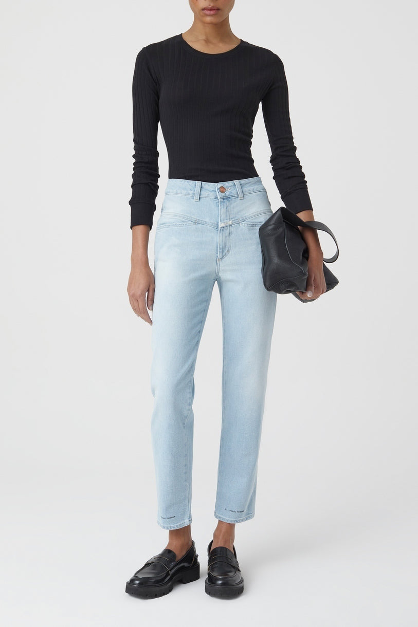Jeans Pedal Pusher - Light Blue - Femme