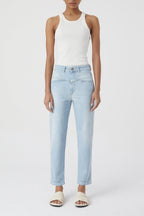 Jeans Pedal Pusher - Light Blue - Femme