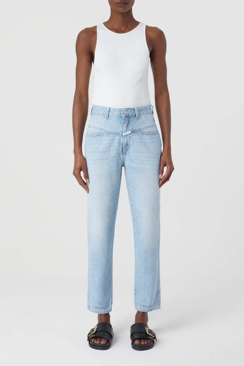 Jeans Pedal Pusher - Light Blue - Femme