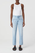 Jeans Pedal Pusher - Light Blue - Femme
