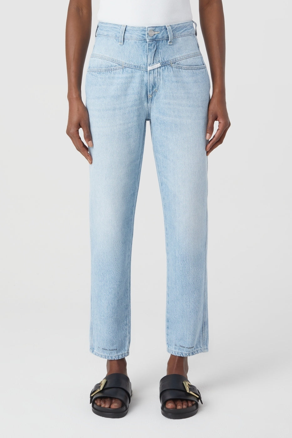 Jeans Pedal Pusher - Light Blue - Femme