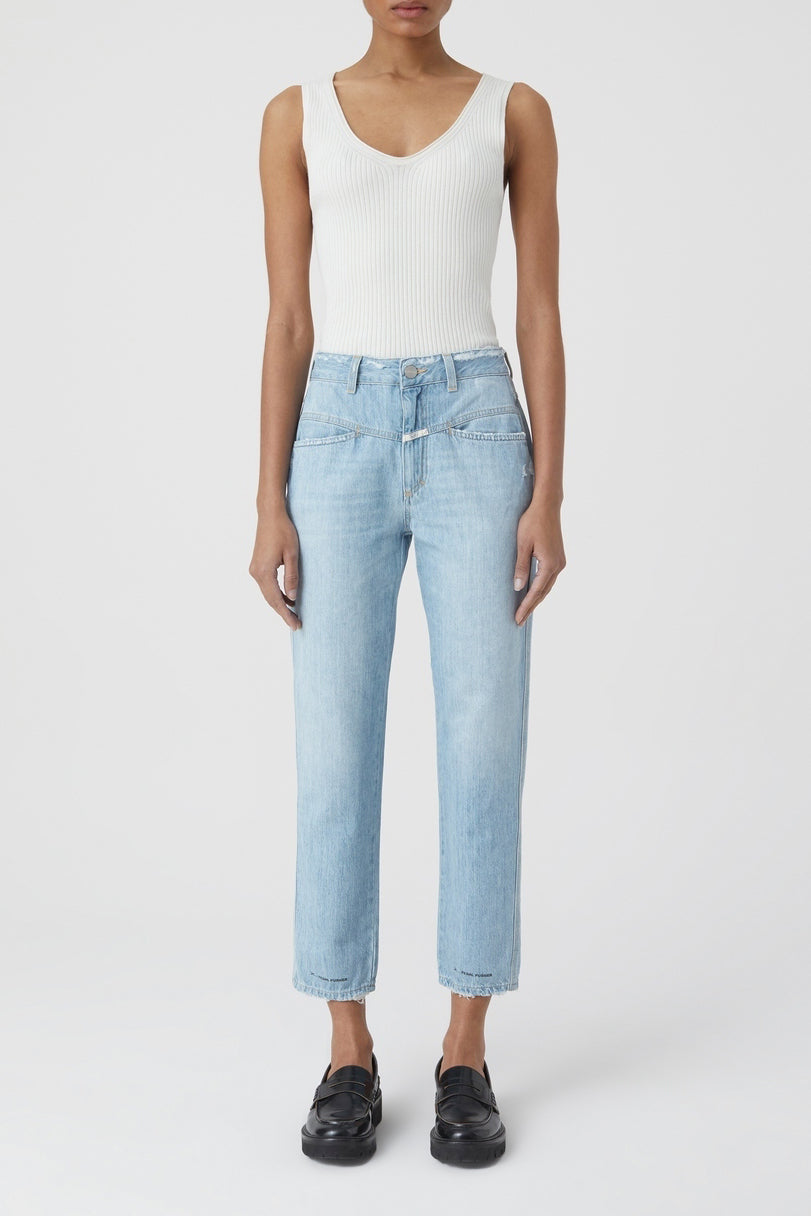 Jeans Pedal Pusher - Light Blue - Femme