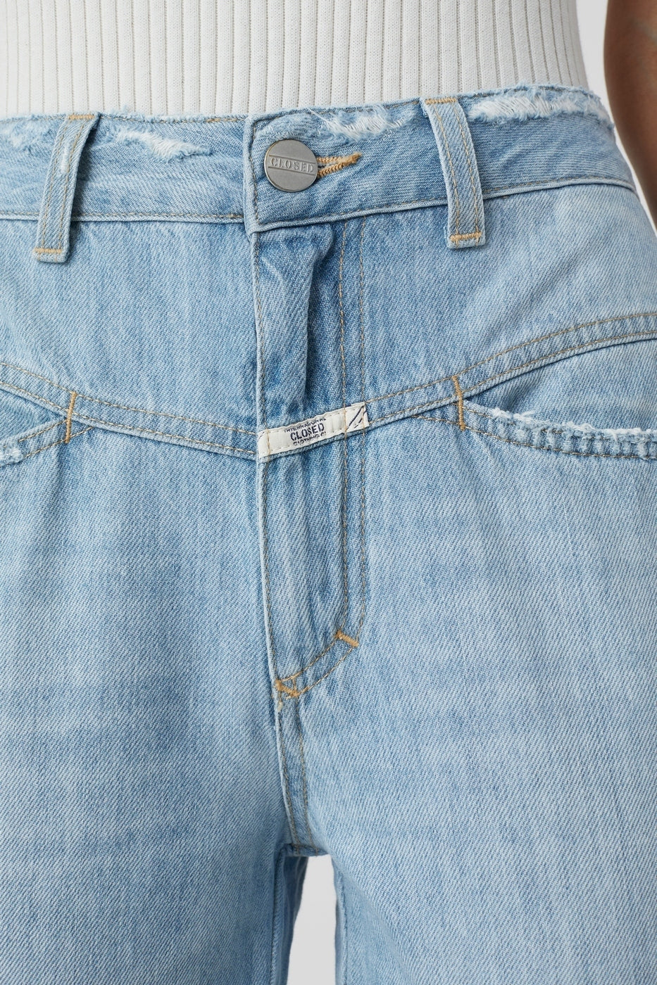 Jeans Pedal Pusher - Light Blue - Femme