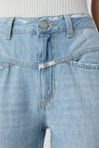 Jeans Pedal Pusher - Light Blue - Femme