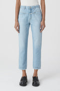 Jeans Pedal Pusher - Light Blue - Femme