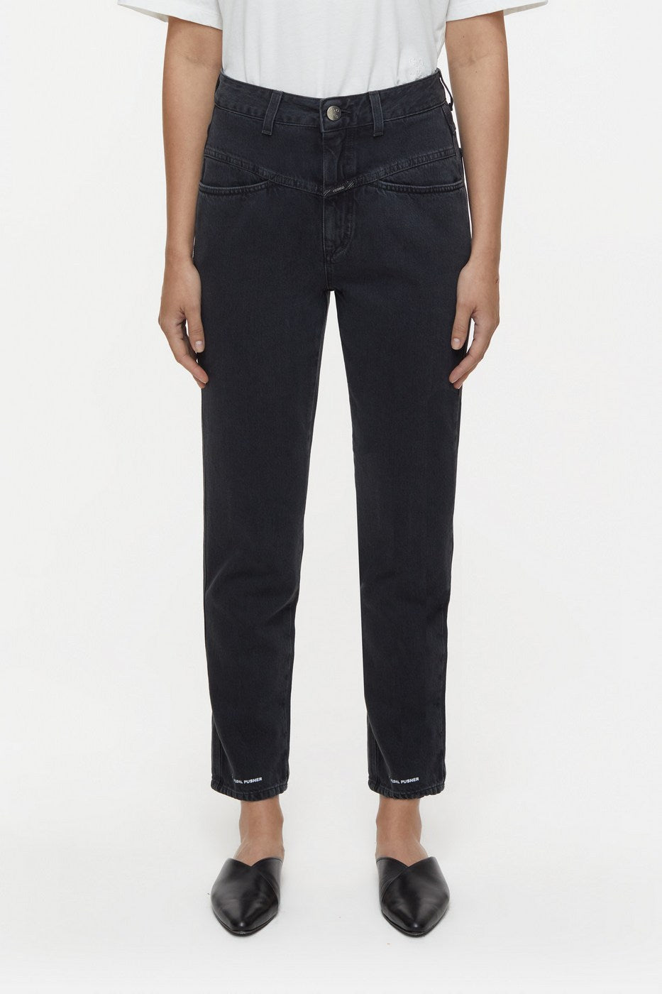 Jeans Pedal Pusher - Dark Grey - Femme