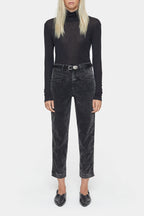 Pantalon Pedal Pusher - Washed Black - Femme