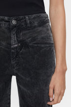 Pantalon Pedal Pusher - Washed Black - Femme