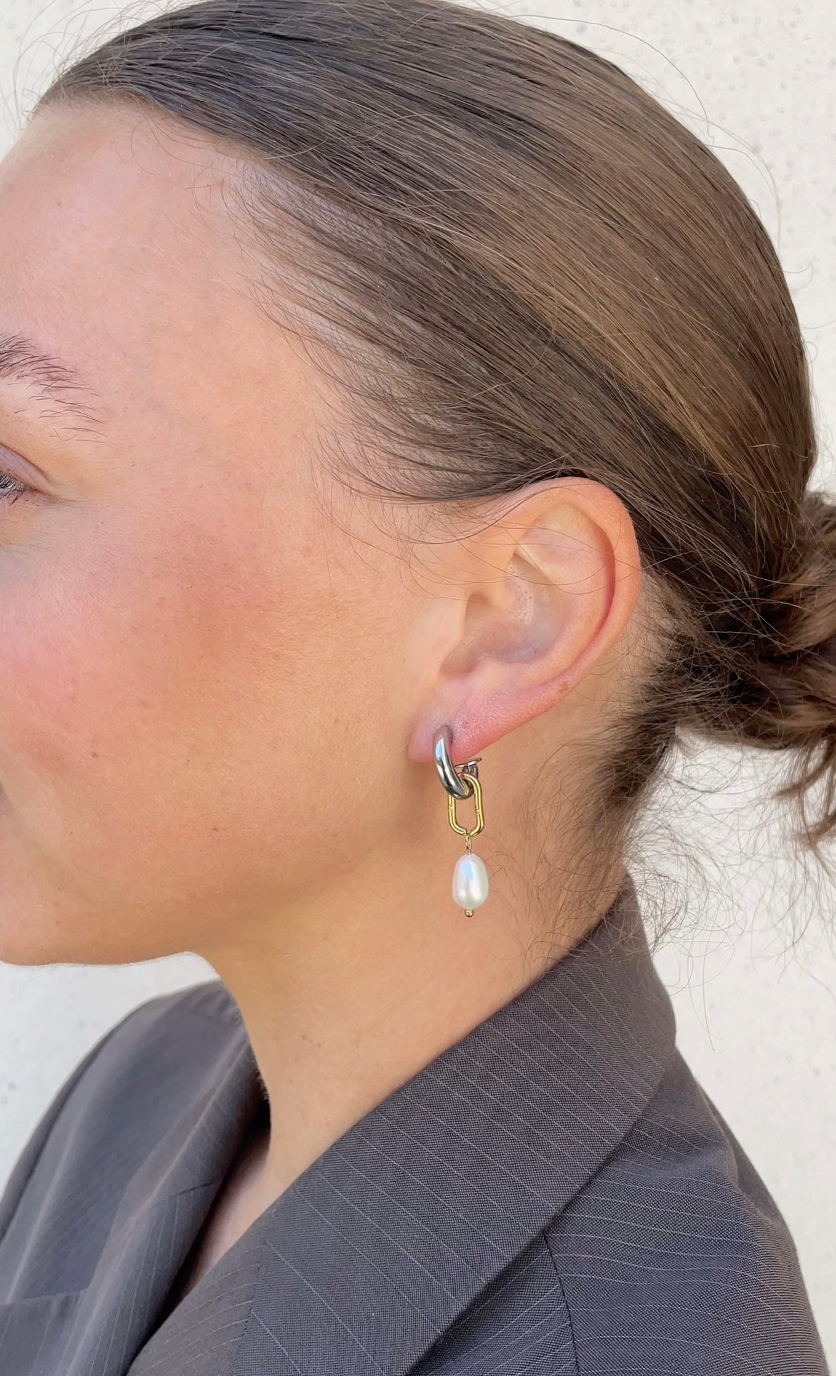Boucles D'Oreilles Asymmetric Circle