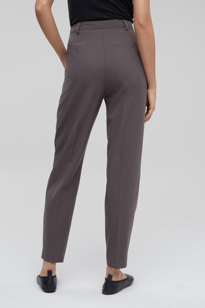 Closed - Pantalon Slim En Laine - Gris - Femme