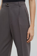 Closed - Pantalon Slim En Laine - Gris - Femme