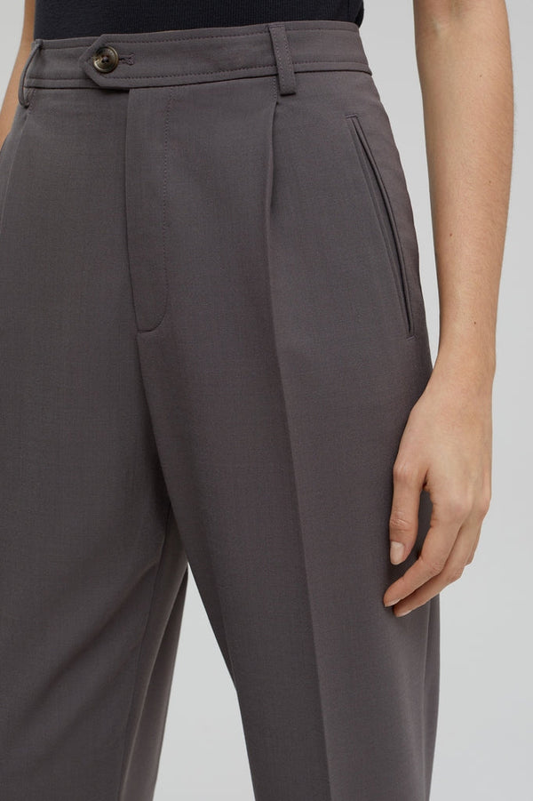 Closed - Pantalon Slim En Laine - Gris - Femme