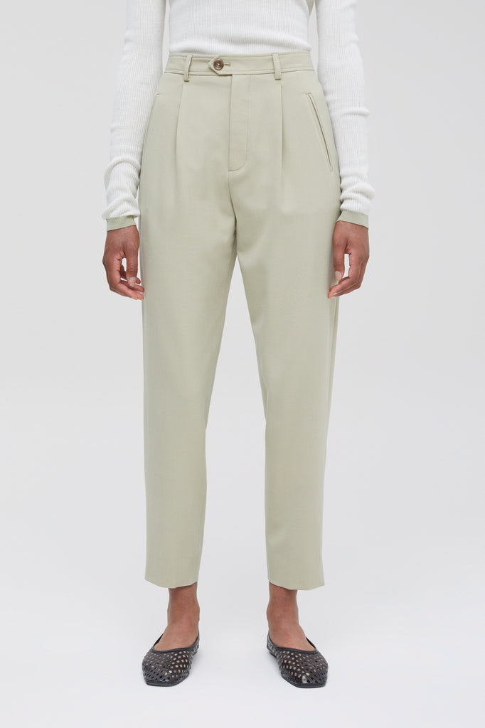 Closed - Pantalon Slim En Laine - Beige - Femme