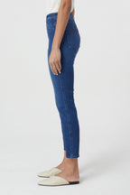 Jeans Skinny Pusher Long - Dark Blue - Femme