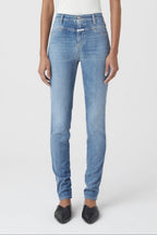 Jeans Skinny Pusher Long - Mid Blue - Femme