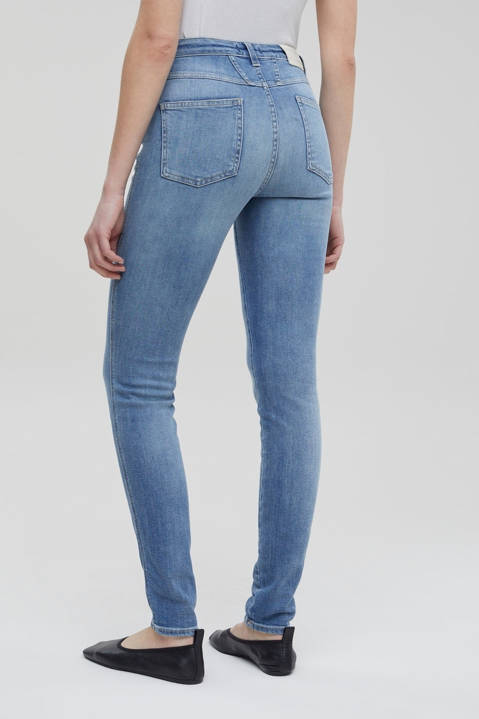 Jeans Skinny Pusher Long - Mid Blue - Femme