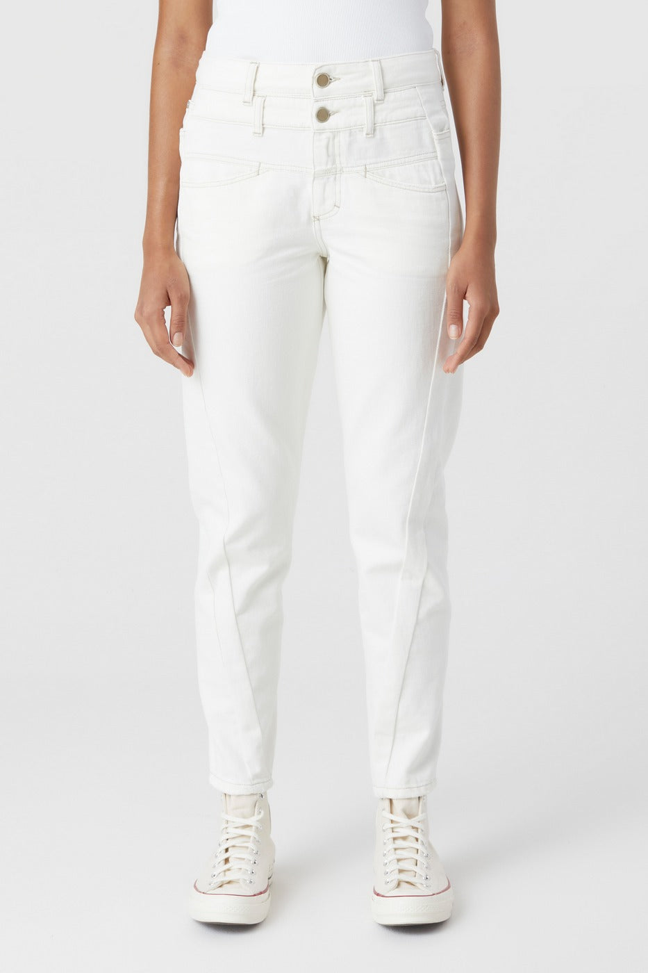 Jeans Curved-X - Creme - Femme