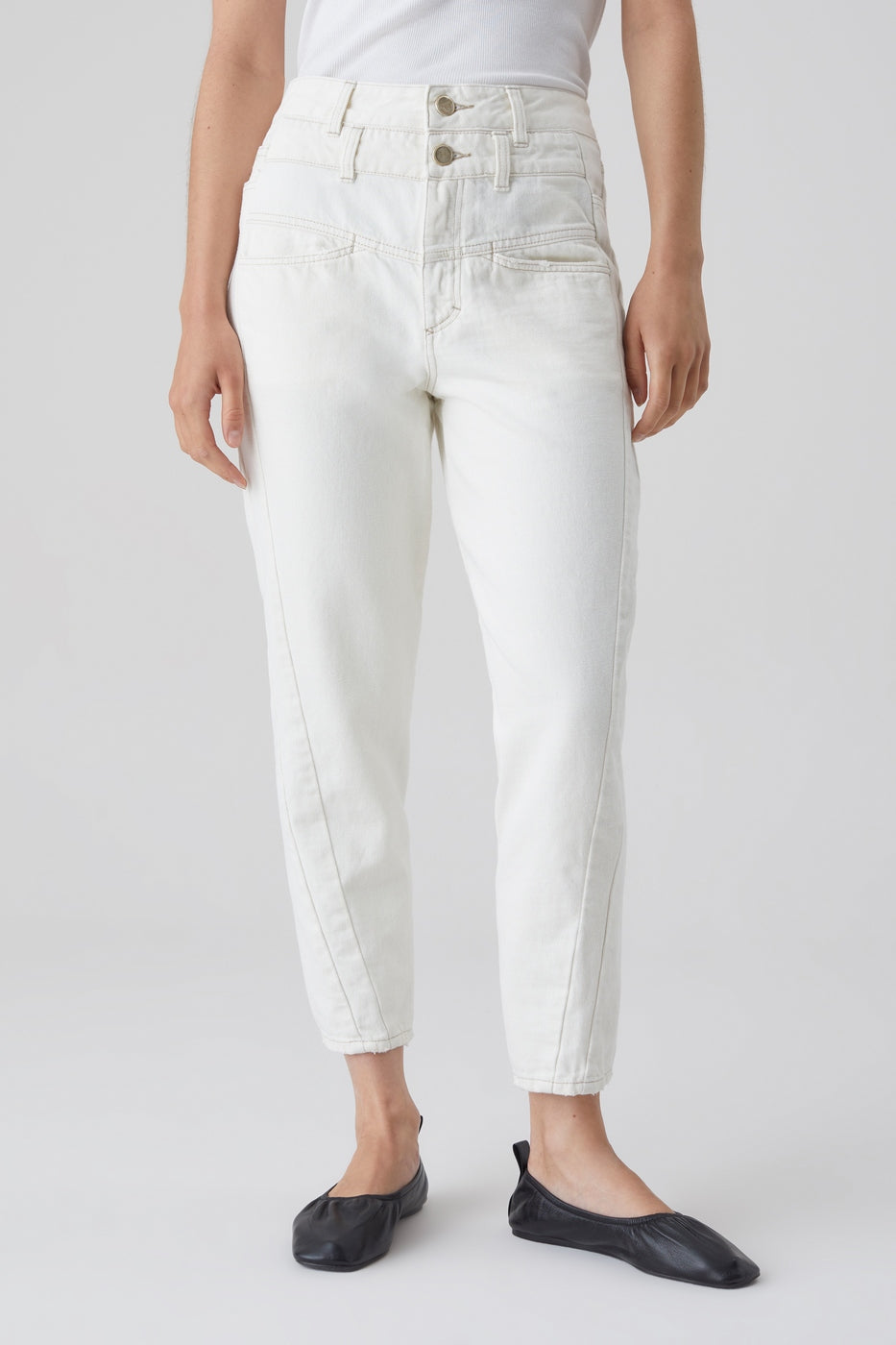 Jeans Curved-X - Creme - Femme