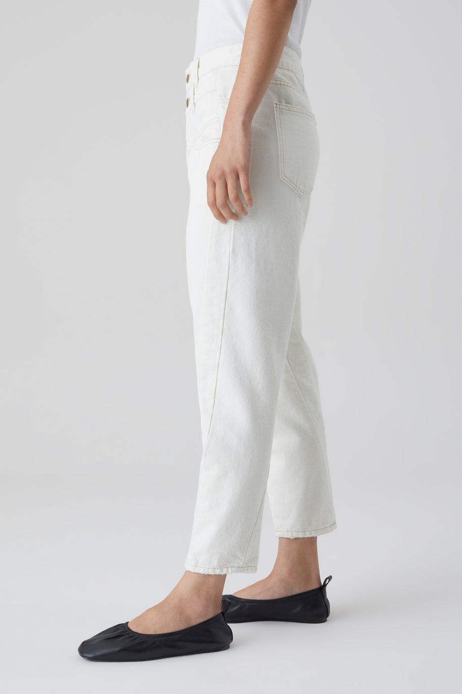 Jeans Curved-X - Creme - Femme