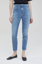 Jeans Skinny Pusher - Mid Blue - Femme