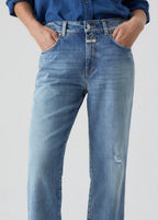 Jeans Skinny Pusher - Mid Blue - Femme