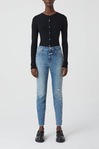 Jeans Skinny Pusher - Mid Blue - Femme