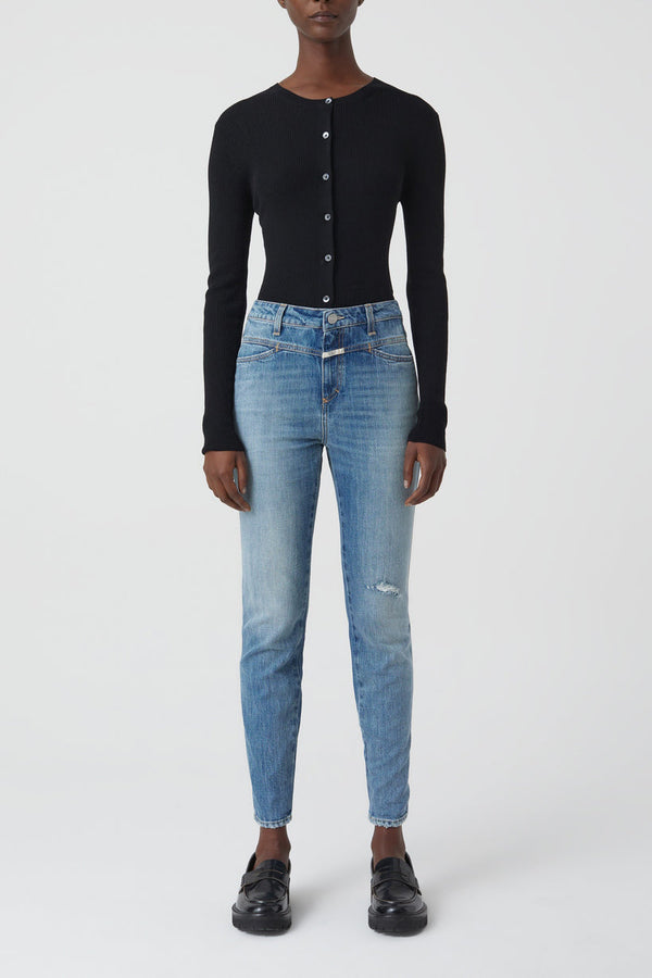 Jeans Skinny Pusher - Mid Blue - Femme